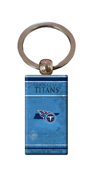 Wholesale NFL2052-Coordinates Keychain / N2052-Tennessee Titans