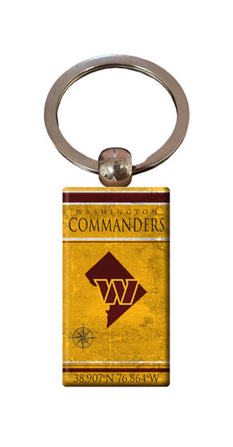 Wholesale NFL2052-Coordinates Keychain / N2052-Washington Commanders