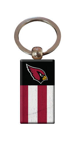 Wholesale NFL2055-Rectangle Flag Keychain / N2055-Arizona Cardinals