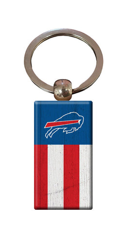 Wholesale NFL2055-Rectangle Flag Keychain / N2055-Buffalo Bills