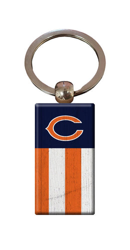 Wholesale NFL2055-Rectangle Flag Keychain / N2055-Chicago Bears