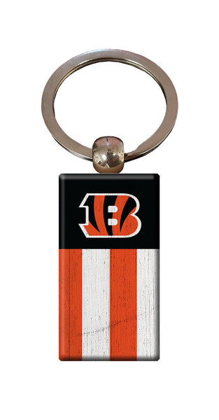 Wholesale NFL2055-Rectangle Flag Keychain / N2055-Cincinnati Bengals