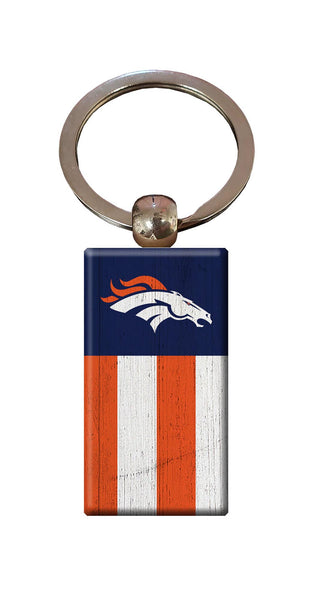 Wholesale NFL2055-Rectangle Flag Keychain / N2055-Denver Broncos