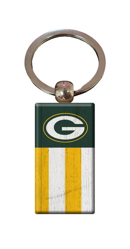 Wholesale NFL2055-Rectangle Flag Keychain / N2055-Green Bay Packers