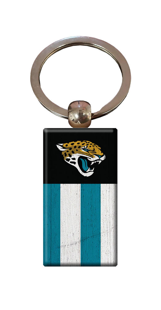 Wholesale NFL2055-Rectangle Flag Keychain / N2055-Jacksonville Jaguars