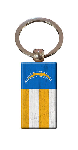 Wholesale NFL2055-Rectangle Flag Keychain / N2055-Los Angeles Chargers