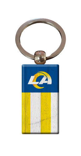 Wholesale NFL2055-Rectangle Flag Keychain / N2055-Los Angeles Rams