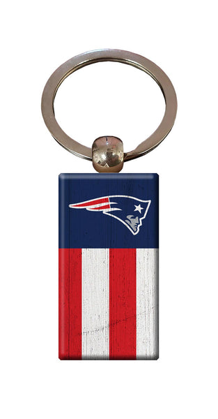 Wholesale NFL2055-Rectangle Flag Keychain / N2055-New England Patriots