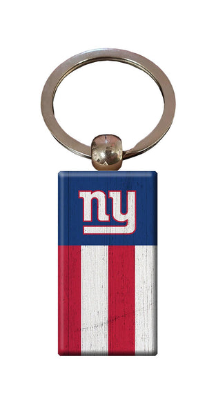 Wholesale NFL2055-Rectangle Flag Keychain / N2055-New York Giants