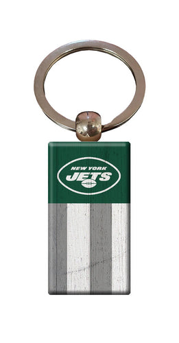 Wholesale NFL2055-Rectangle Flag Keychain / N2055-New York Jets