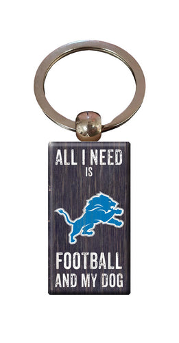 Wholesale NFL2056-All I Need Keychain / N2056-Detroit Lions