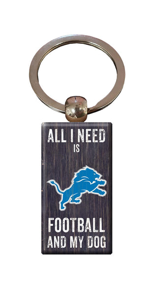 Wholesale NFL2056-All I Need Keychain / N2056-Detroit Lions