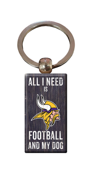 Wholesale NFL2056-All I Need Keychain / N2056-Minnesota Vikings