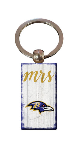 Wholesale NFL2059-Script Mrs Keychain / N2059-Baltimore Ravens