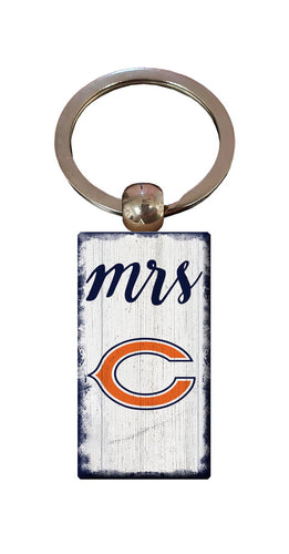 Wholesale NFL2059-Script Mrs Keychain / N2059-Chicago Bears