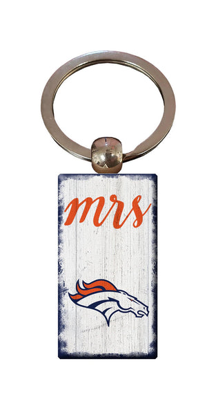 Wholesale NFL2059-Script Mrs Keychain / N2059-Denver Broncos