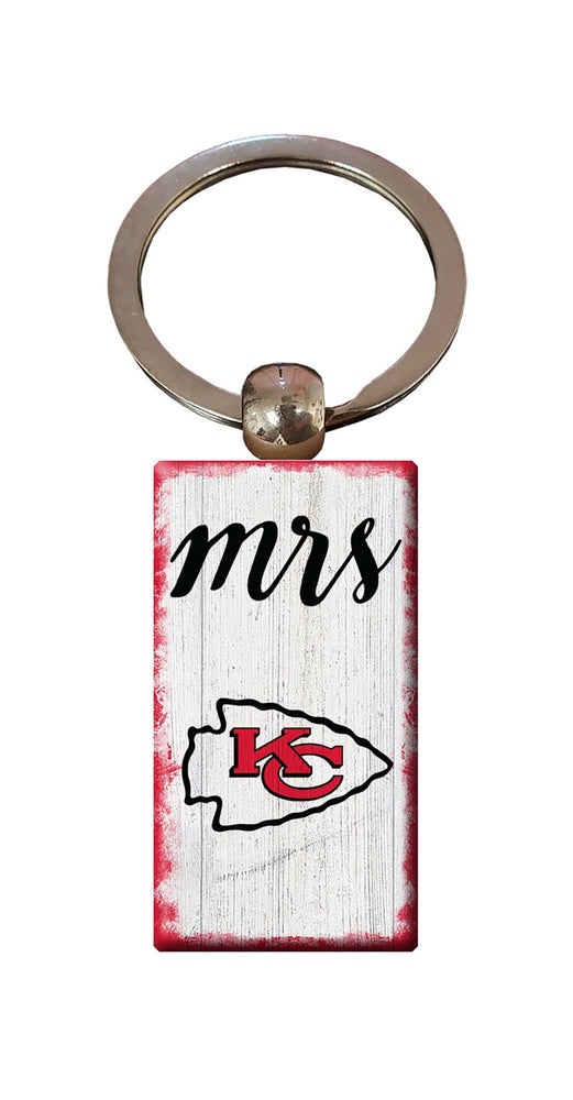 Wholesale NFL2059-Script Mrs Keychain / N2059-Kansas City Chiefs