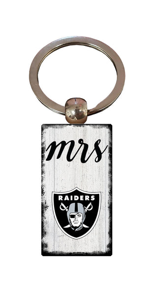 Wholesale NFL2059-Script Mrs Keychain / N2059-Las Vegas Raiders