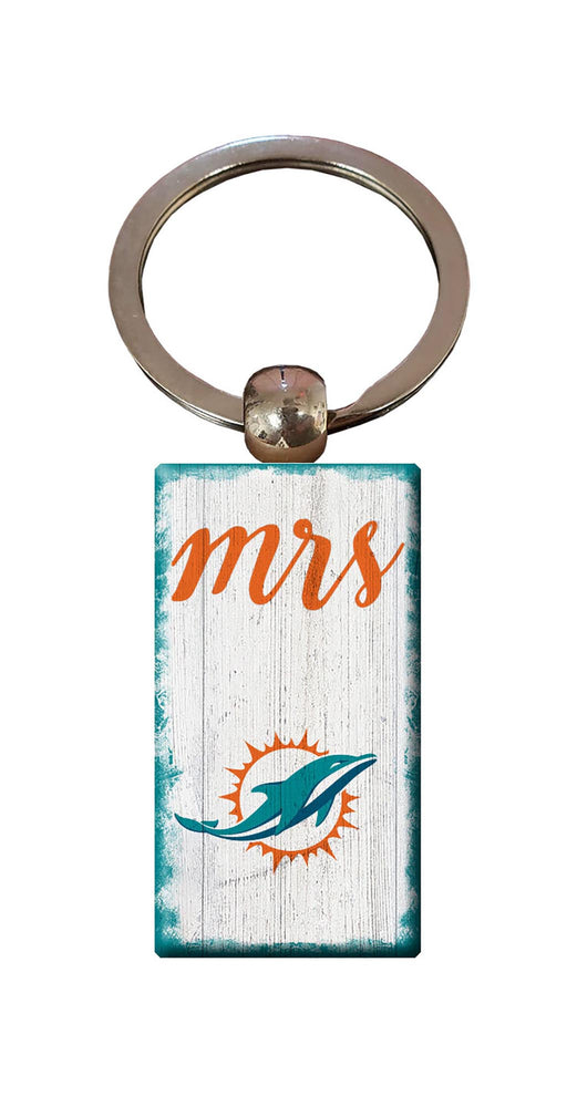Wholesale NFL2059-Script Mrs Keychain / N2059-Miami Dolphins