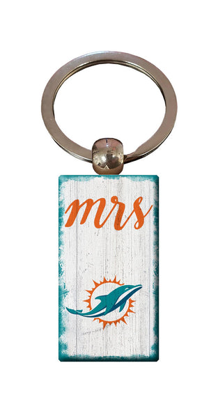 Wholesale NFL2059-Script Mrs Keychain / N2059-Miami Dolphins