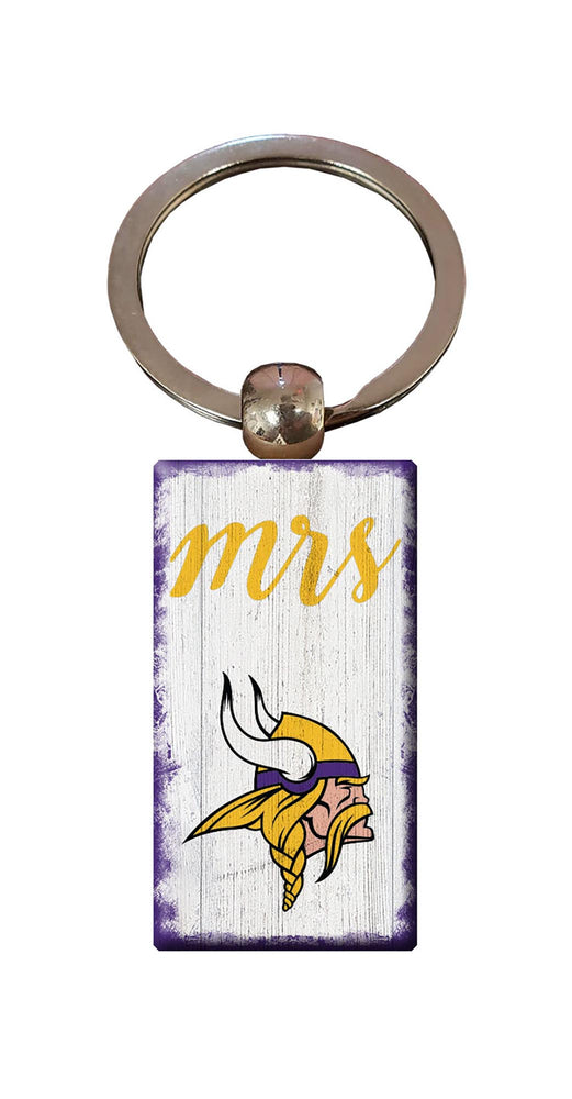 Wholesale NFL2059-Script Mrs Keychain / N2059-Minnesota Vikings