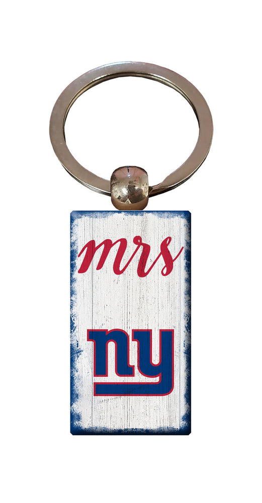 Wholesale NFL2059-Script Mrs Keychain / N2059-New York Giants