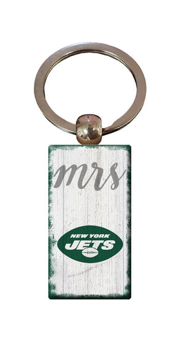 Wholesale NFL2059-Script Mrs Keychain / N2059-New York Jets