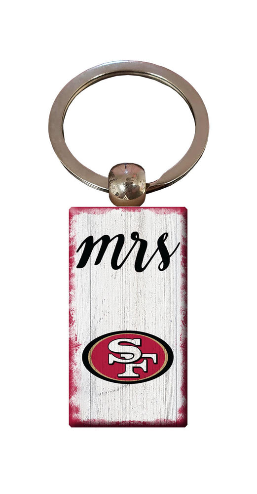 Wholesale NFL2059-Script Mrs Keychain / N2059-San Francisco 49ers