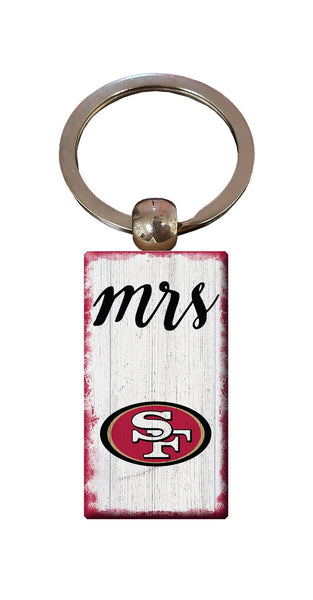 Wholesale NFL2059-Script Mrs Keychain / N2059-San Francisco 49ers