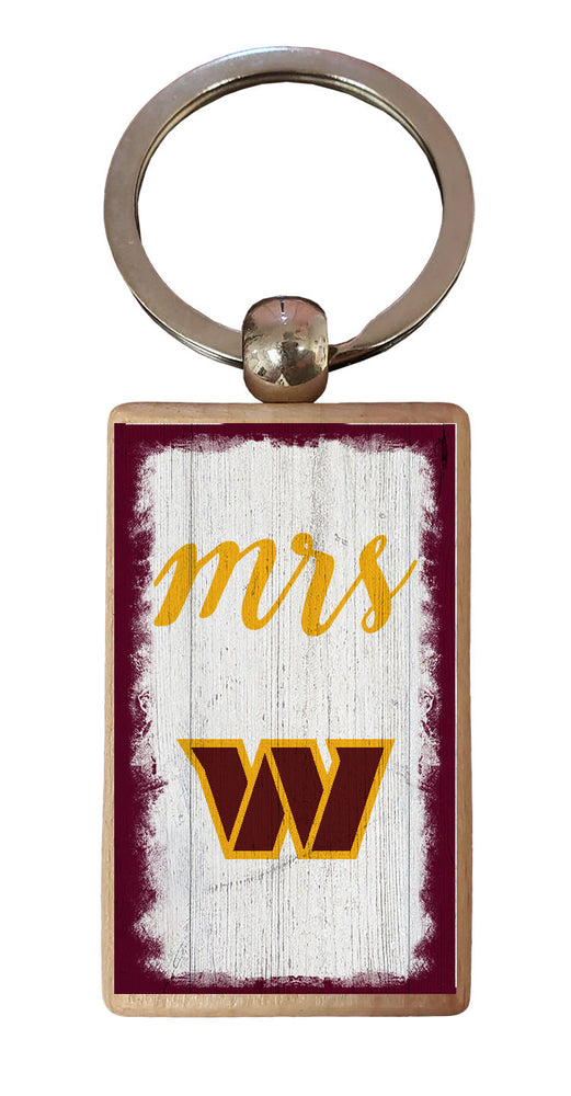 Wholesale NFL2059-Script Mrs Keychain / N2059-Washington Commanders