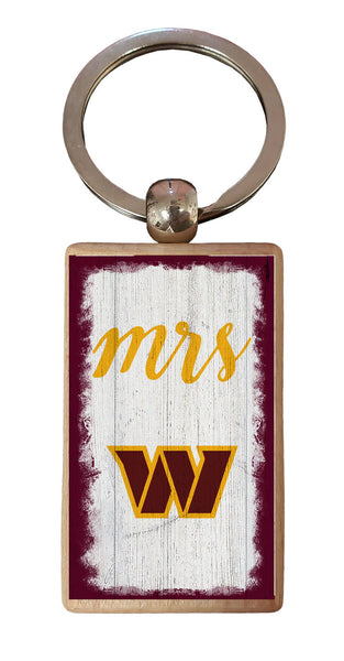 Wholesale NFL2059-Script Mrs Keychain / N2059-Washington Commanders