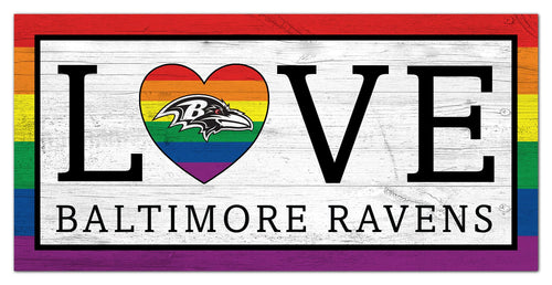 Wholesale NFL2064-LGBTQ Love 6x12 / N2064-Baltimore Ravens