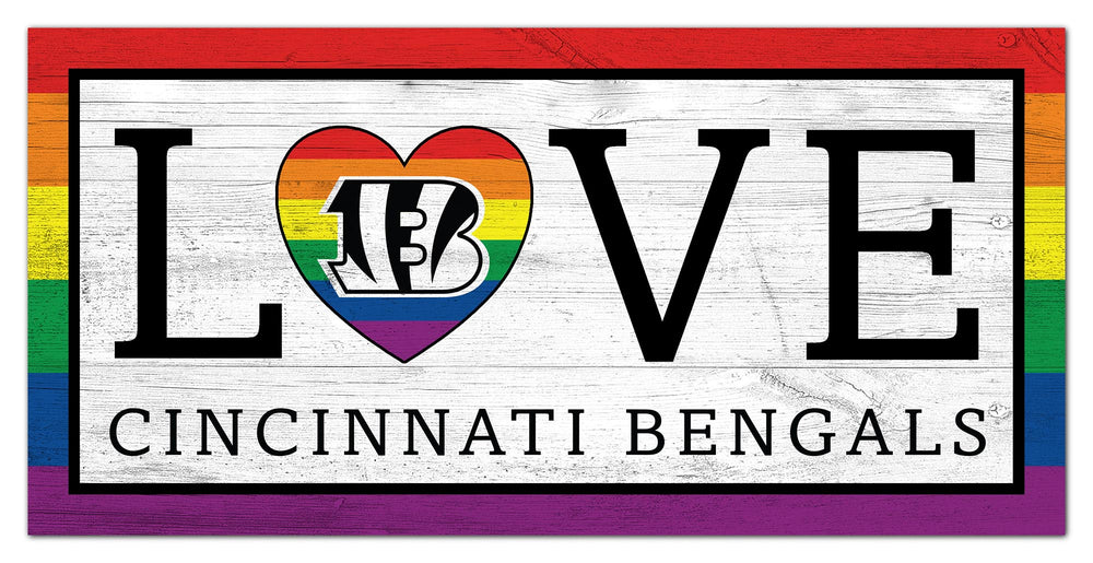 Wholesale NFL2064-LGBTQ Love 6x12 / N2064-Cincinnati Bengals