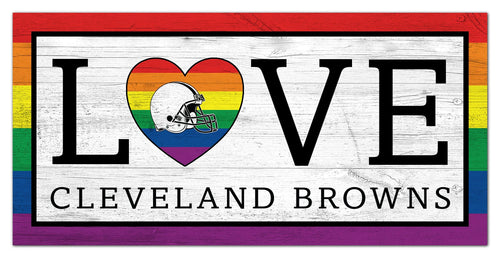 Wholesale NFL2064-LGBTQ Love 6x12 / N2064-Cleveland Browns