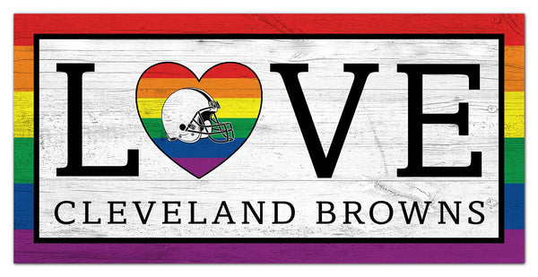 Wholesale NFL2064-LGBTQ Love 6x12 / N2064-Cleveland Browns