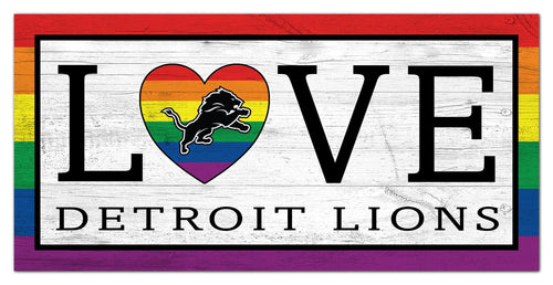 Wholesale NFL2064-LGBTQ Love 6x12 / N2064-Detroit Lions