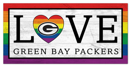 Wholesale NFL2064-LGBTQ Love 6x12 / N2064-Green Bay Packers