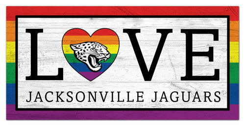 Wholesale NFL2064-LGBTQ Love 6x12 / N2064-Jacksonville Jaguars