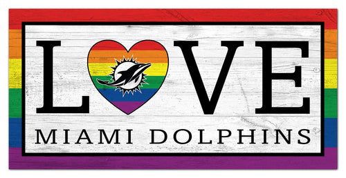 Wholesale NFL2064-LGBTQ Love 6x12 / N2064-Miami Dolphins