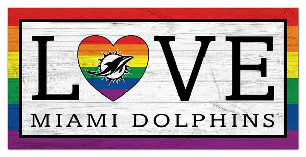 Wholesale NFL2064-LGBTQ Love 6x12 / N2064-Miami Dolphins