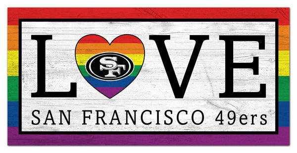 Wholesale NFL2064-LGBTQ Love 6x12 / N2064-San Francisco 49ers