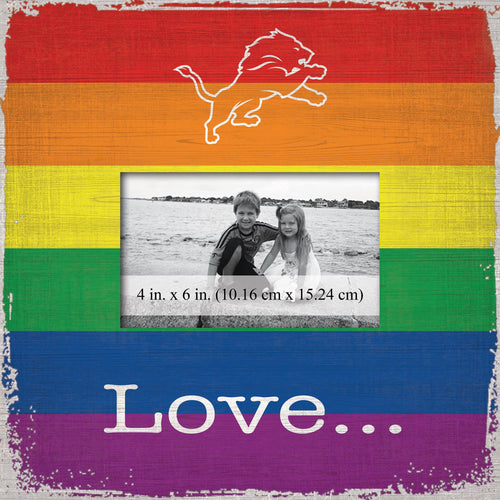 Wholesale NFL2065-Love Pride 10x10 Frame / N2065-Detroit Lions