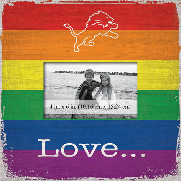 Wholesale NFL2065-Love Pride 10x10 Frame / N2065-Detroit Lions