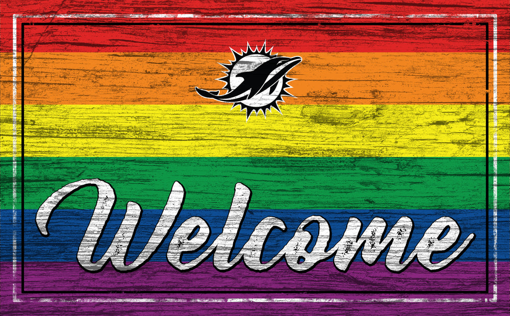 Wholesale NFL2066-Welcome Pride 11x19 / N2066- Miami Dolphins