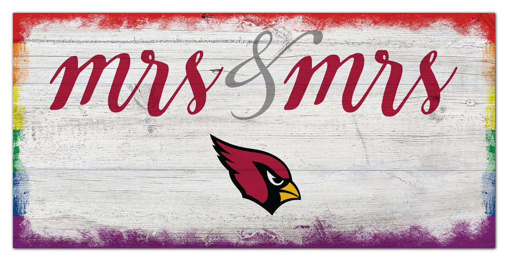 Wholesale NFL2068-Mrs Mrs Script 6x12 / N2068-Arizona Cardinals