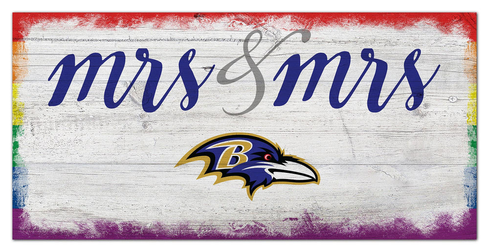 Wholesale NFL2068-Mrs Mrs Script 6x12 / N2068-Baltimore Ravens