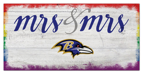 Wholesale NFL2068-Mrs Mrs Script 6x12 / N2068-Baltimore Ravens