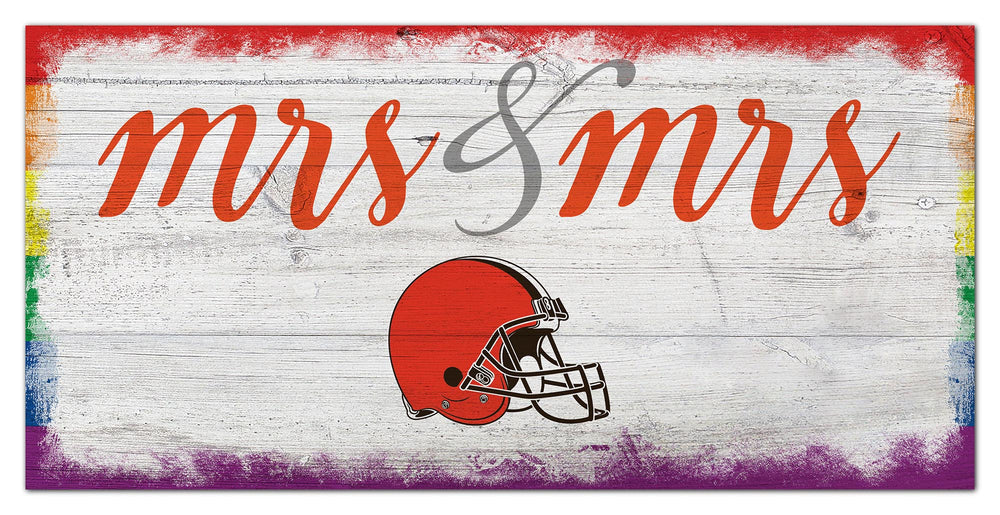 Wholesale NFL2068-Mrs Mrs Script 6x12 / N2068-Cleveland Browns