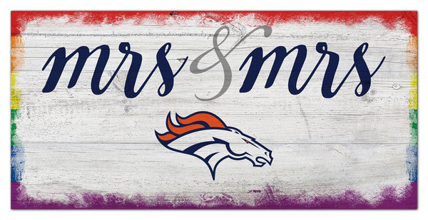 Wholesale NFL2068-Mrs Mrs Script 6x12 / N2068-Denver Broncos