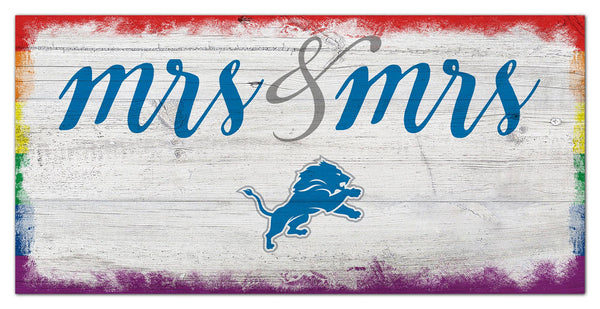 Wholesale NFL2068-Mrs Mrs Script 6x12 / N2068-Detroit Lions